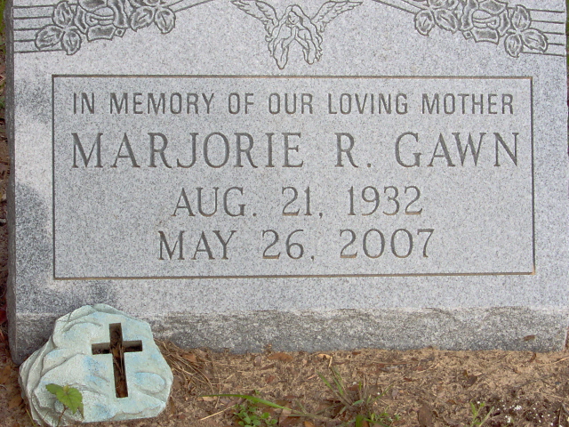 Headstone for Gawn, Majorie R.